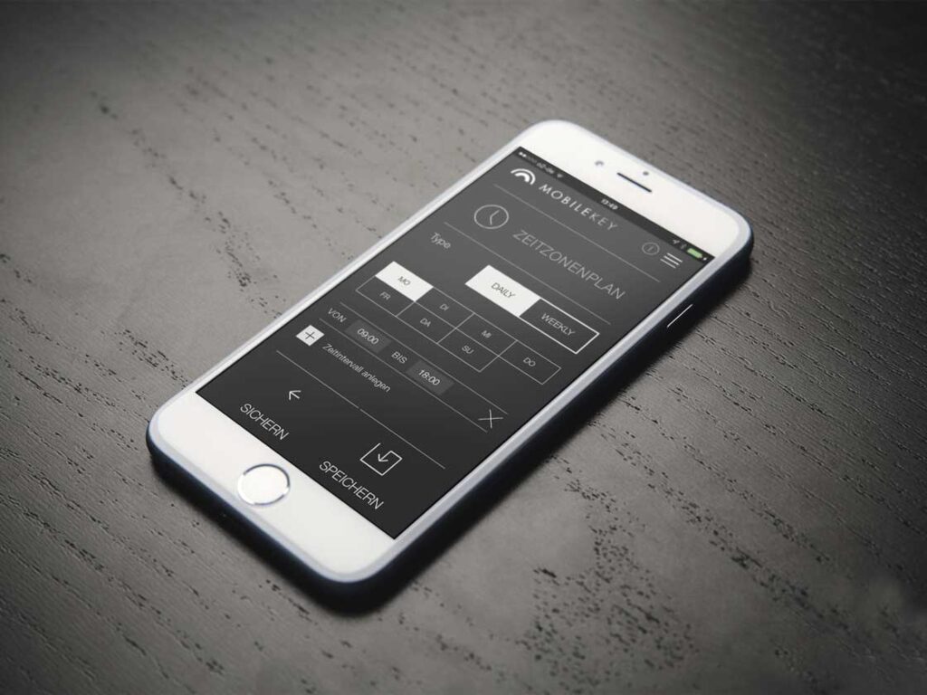 VERWALTUNG/PROGRAMMIERUNG: Bei Web-Verwaltung und Programmierung von MobileKey stehen Sicherheit und einfaches Handling an erster Stelle