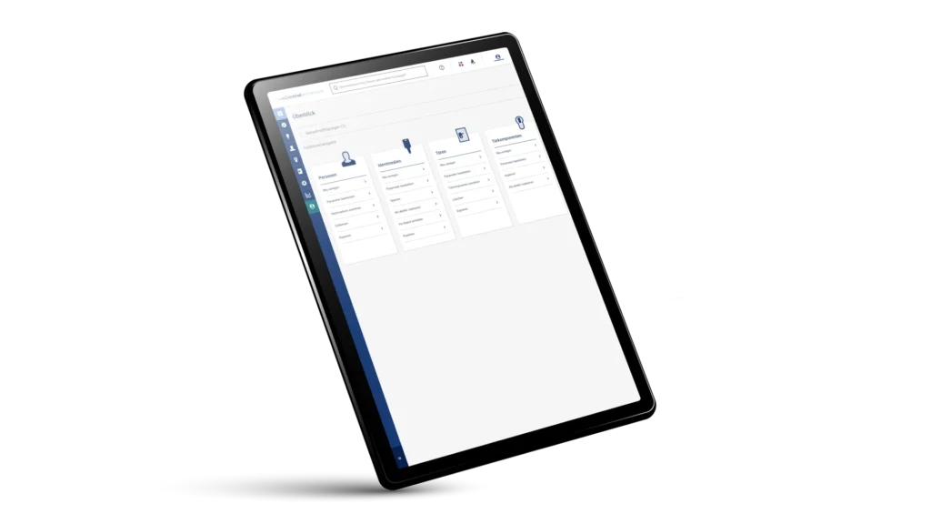 Winkhaus BlueControl Software Responsive Design. blueControl ist eine webbasierte Anwendung, die dir erlaubt, sie jederzeit und auf jedem Gerät zu nutzen!